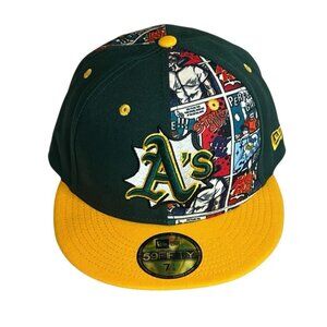 New Era 59FIFTY Oakland Athletics Diamond Hero On-Field Fitted Hat Size 7 1/8